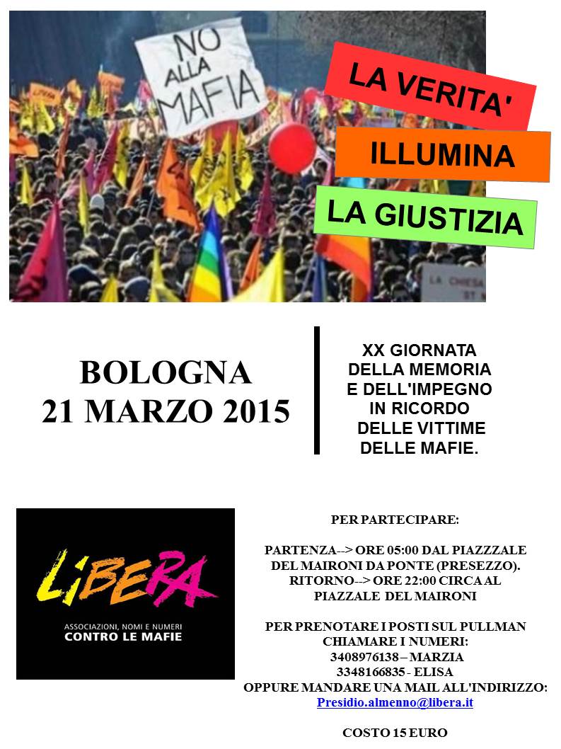 21 Marzo – Bologna – Viaggio in pullman