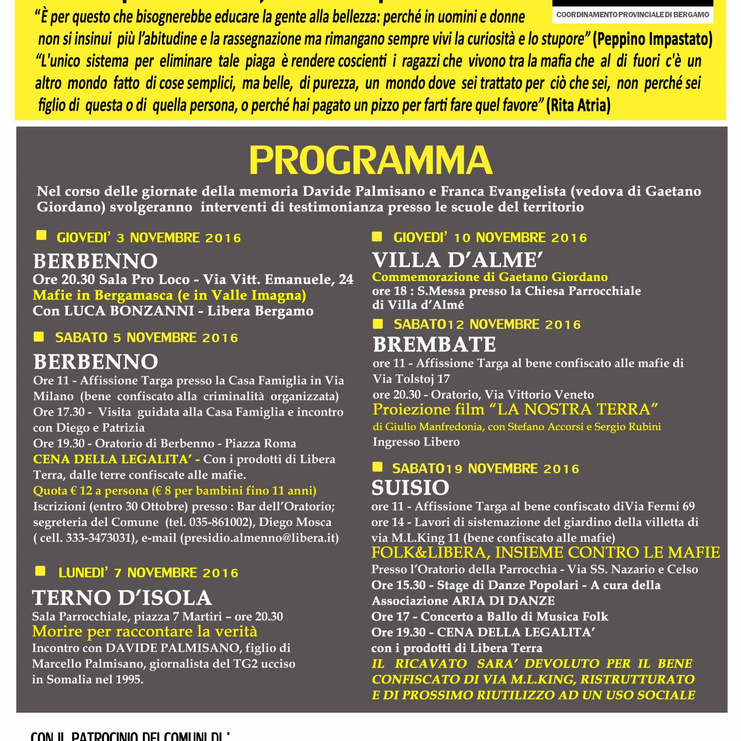 Settimana della Memoria