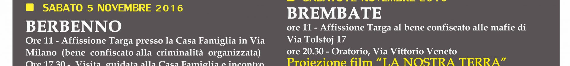 Settimana della Memoria