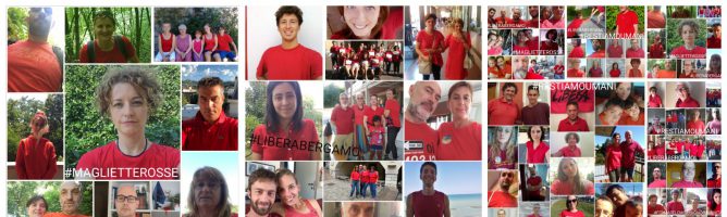 Una maglietta rossa