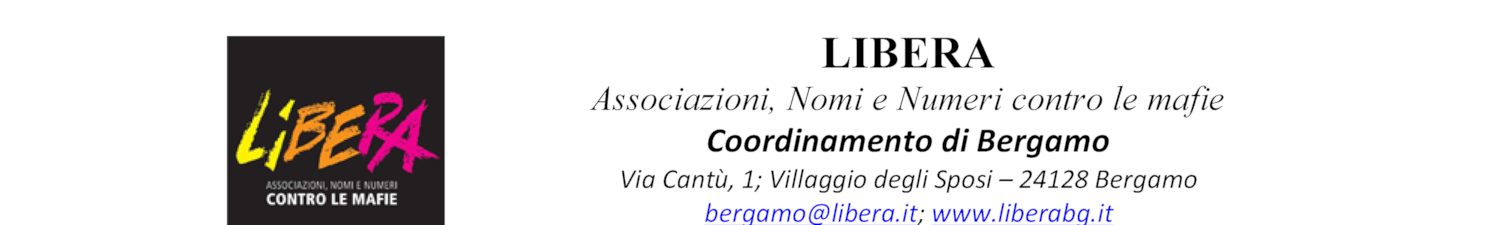 Assemblea Provinciale del Coordinamento di Libera Bergamo 07/12/2019