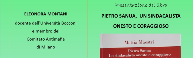 Presentazione libro “Pietro Sanua, un sindacalista onesto e coraggioso”