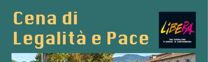Cena di Legalità e Pace a Casazza